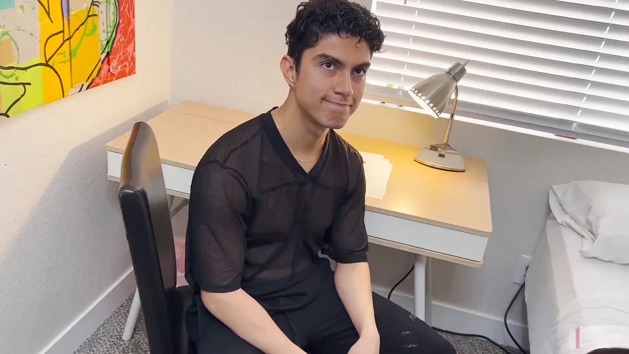 BoysHalfwayHouse: Straight twink takes black BBC bareback, gets creampied