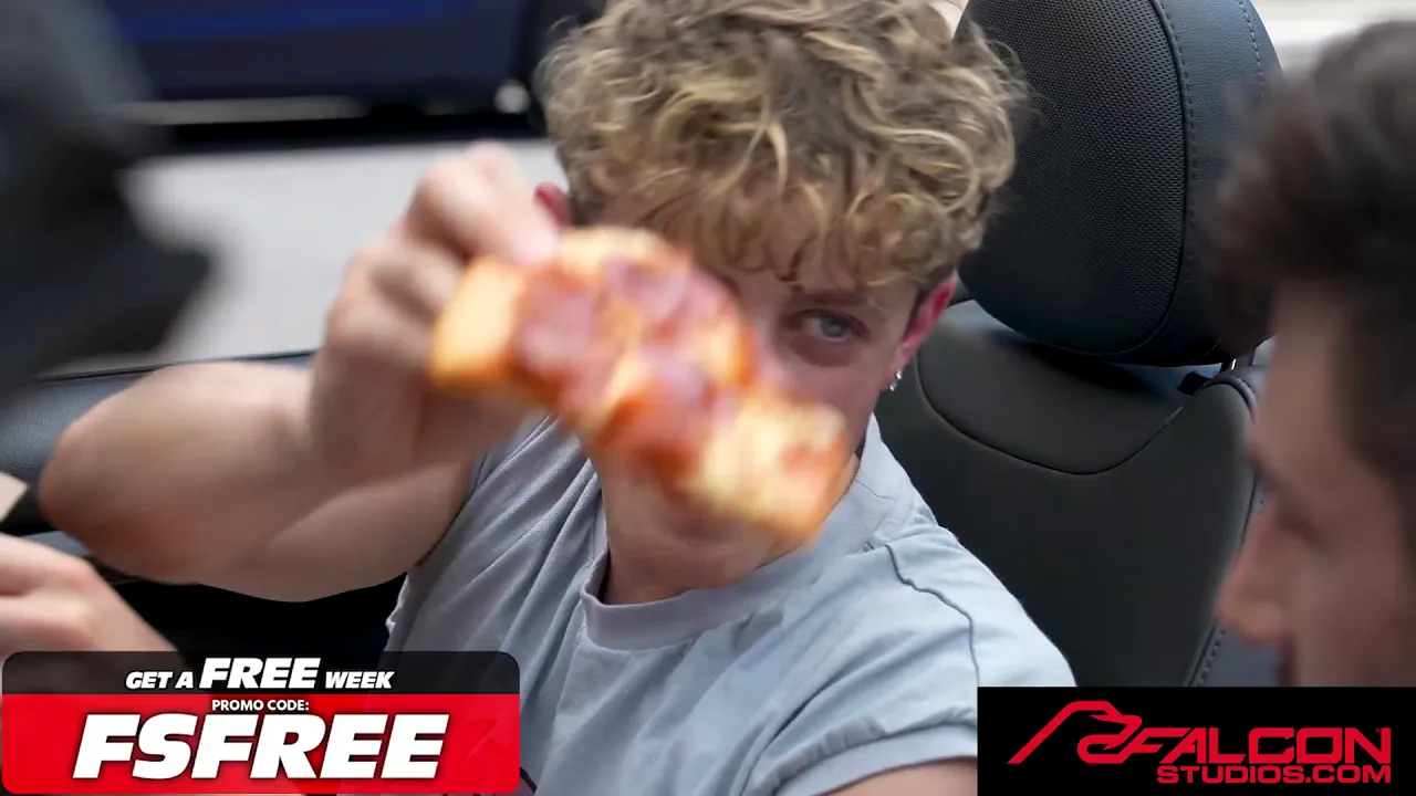 Gay bottom Cody Seiya gets drilled hard by hairy delivery man's big cock