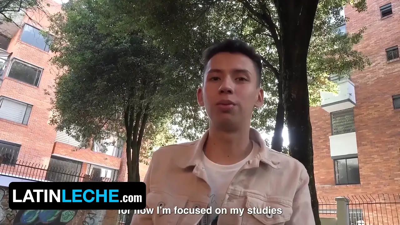 Gay Latino twinks Antu Burghos and Benjamin Porter agree to make a sextape