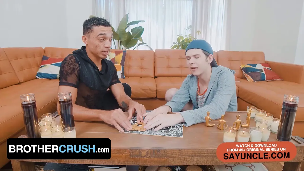 BrotherCrush - big stepbro Amone Bane dares Dakota Lovell and gets surprised by his huge cock