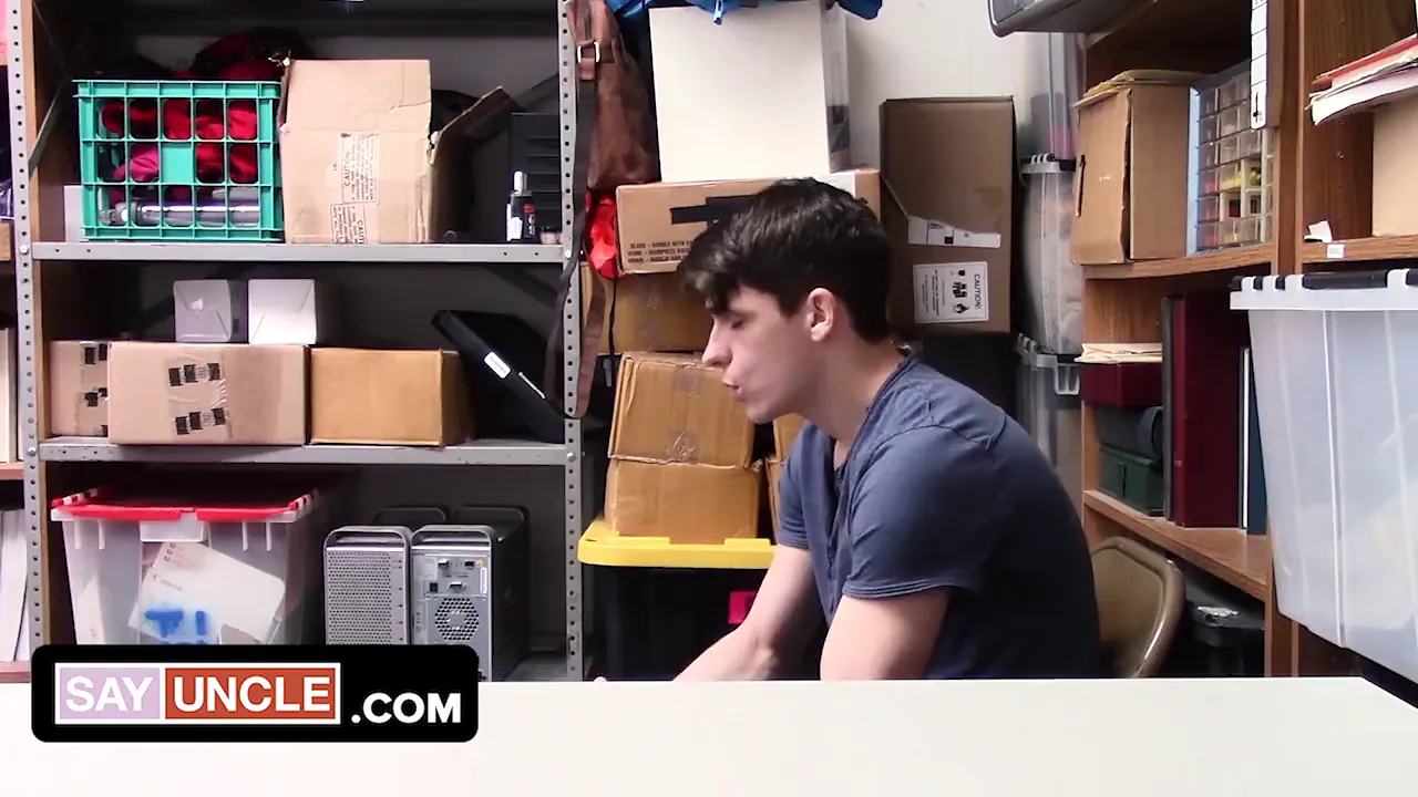 Police officer barebacks muscular twink's tight hole, then makes him suck his cock and cum
