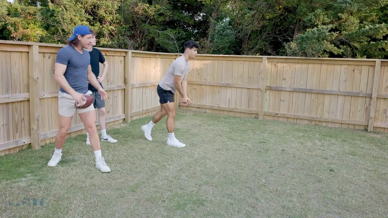 Football jocks Jordan Haze and Jayden fall in love on the team