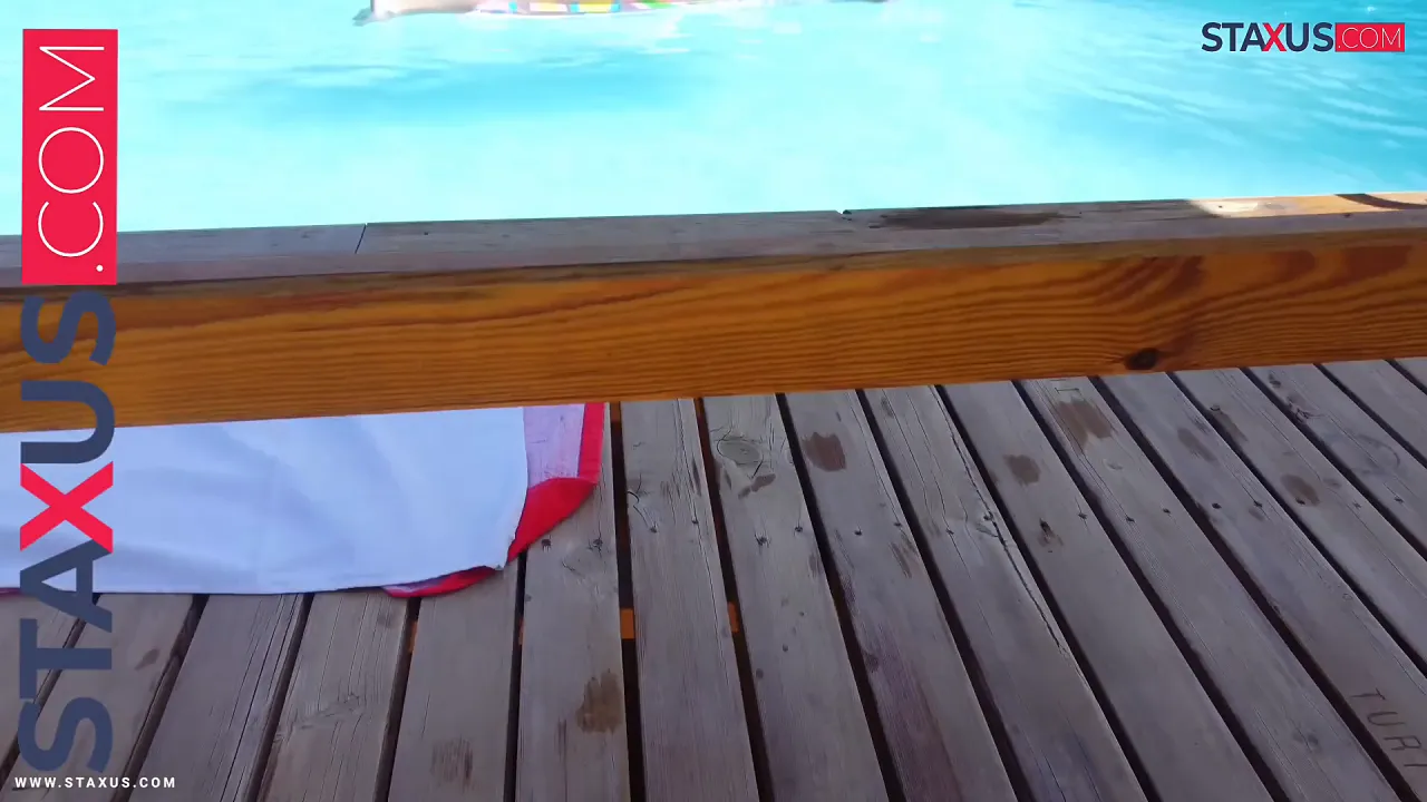 College twink sucks big uncut cock before bareback sex with pool boy