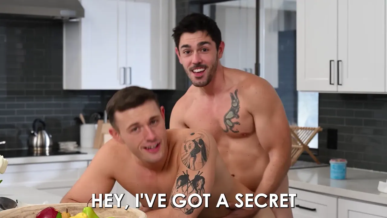 Gay college boy gets fucked deep bareback by a huge cock, then gives a blowjob