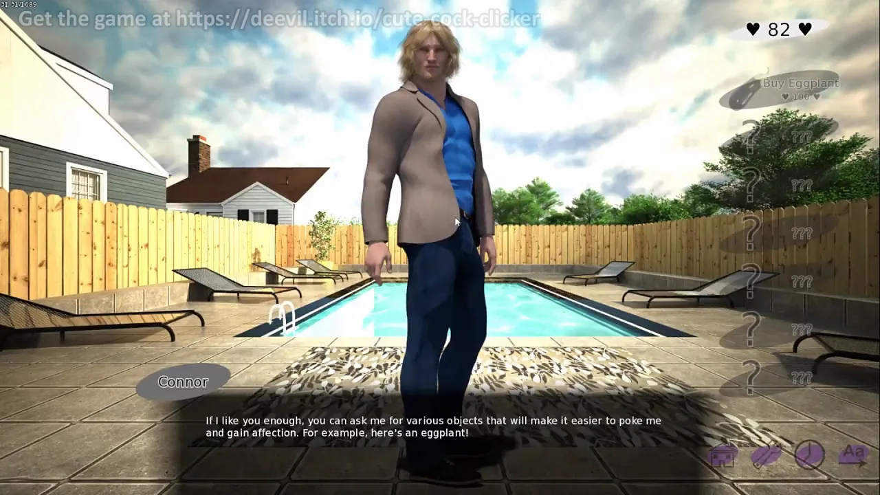 Charming 3D animated gay solo masturbation game with big cocked bears