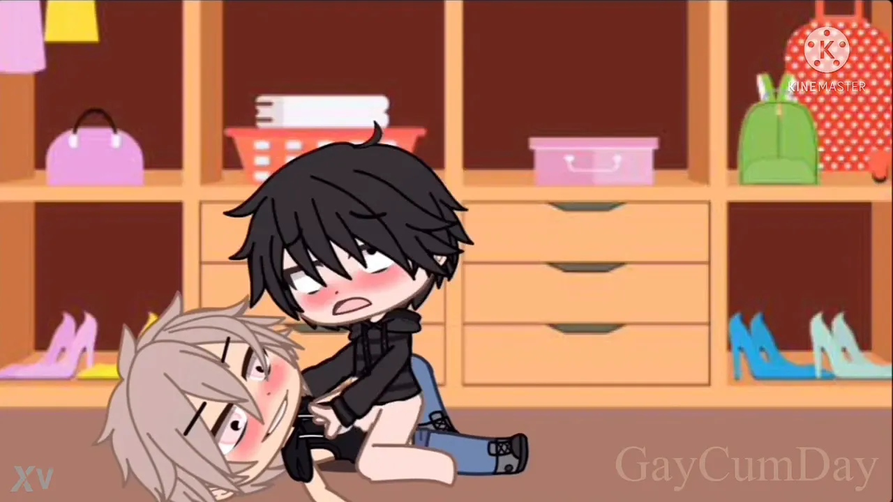 Two horny gay guys fuck each other after gacha game