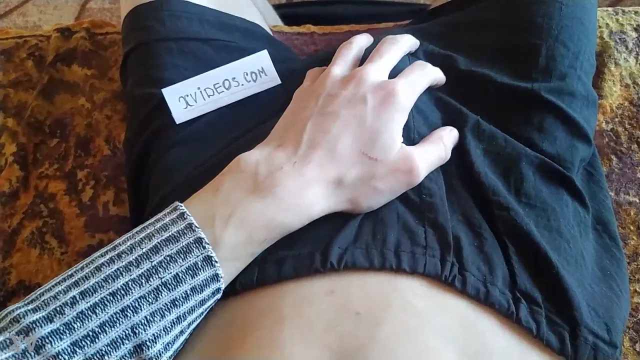 Gay twink with a big cock gets a long-lasting handjob and cumshot