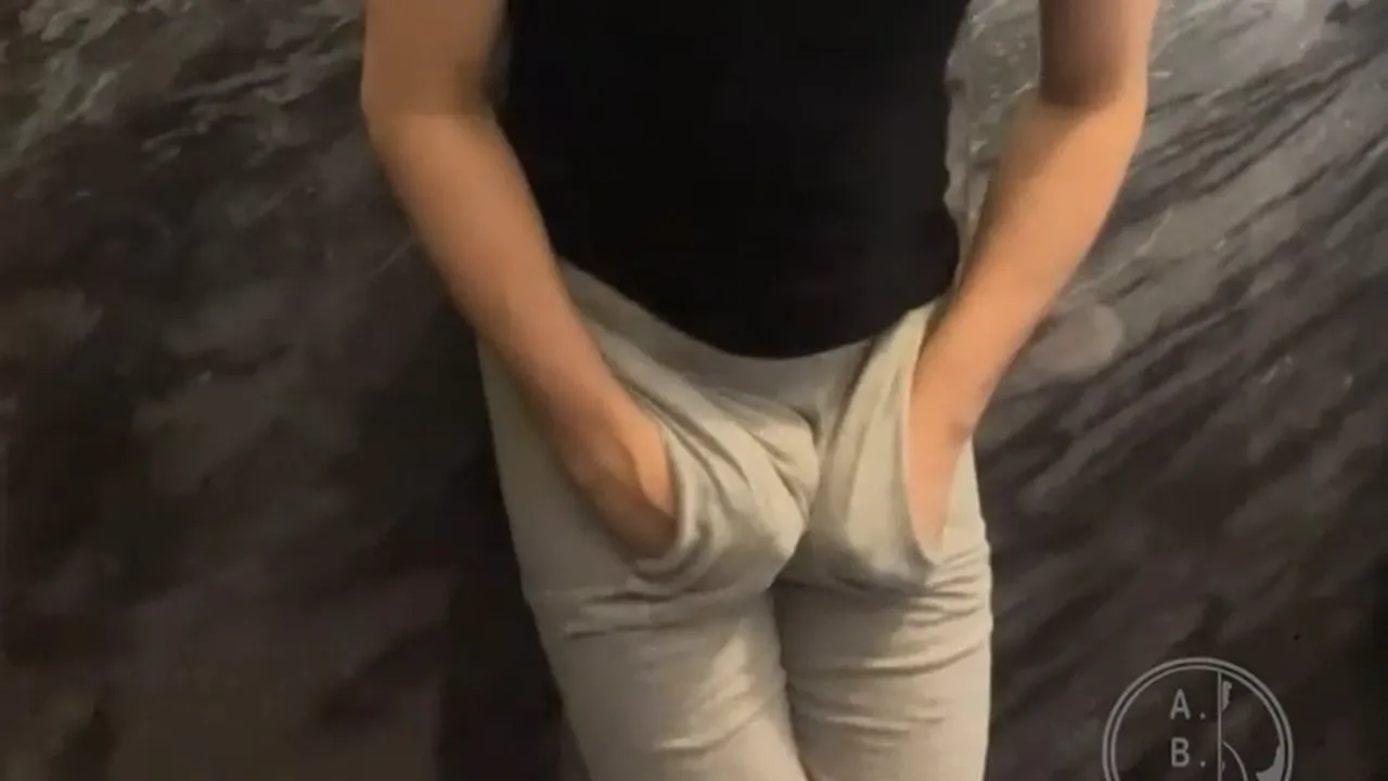 Young amateur twink films his roommate's desperate piss fetish solo