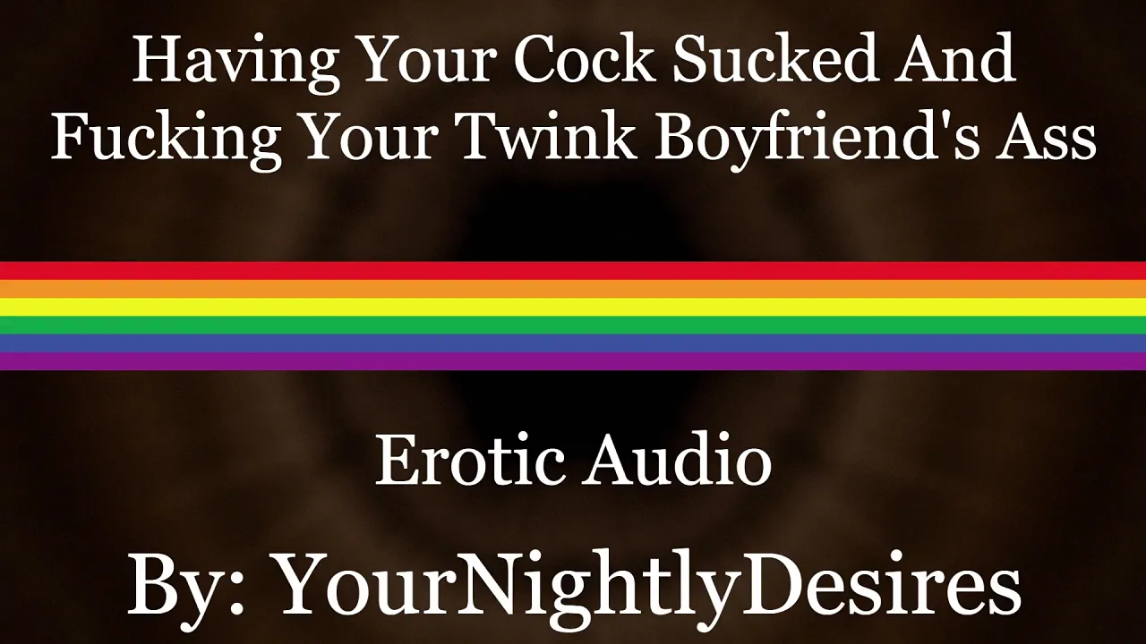 Gay twink masturbates and gets fucked by a big cock until he's creamed full