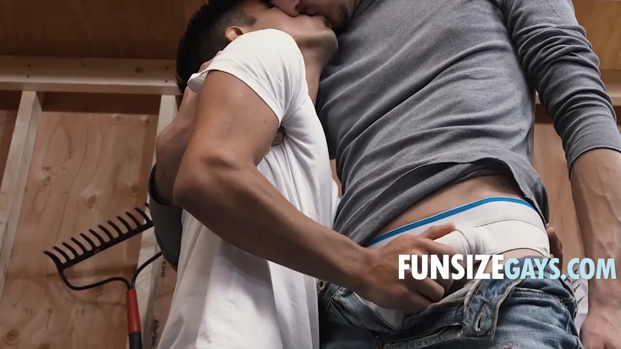 Muscular gardener Mr. Knight seduces and fucks his twink Milo in bareback anal gay porn