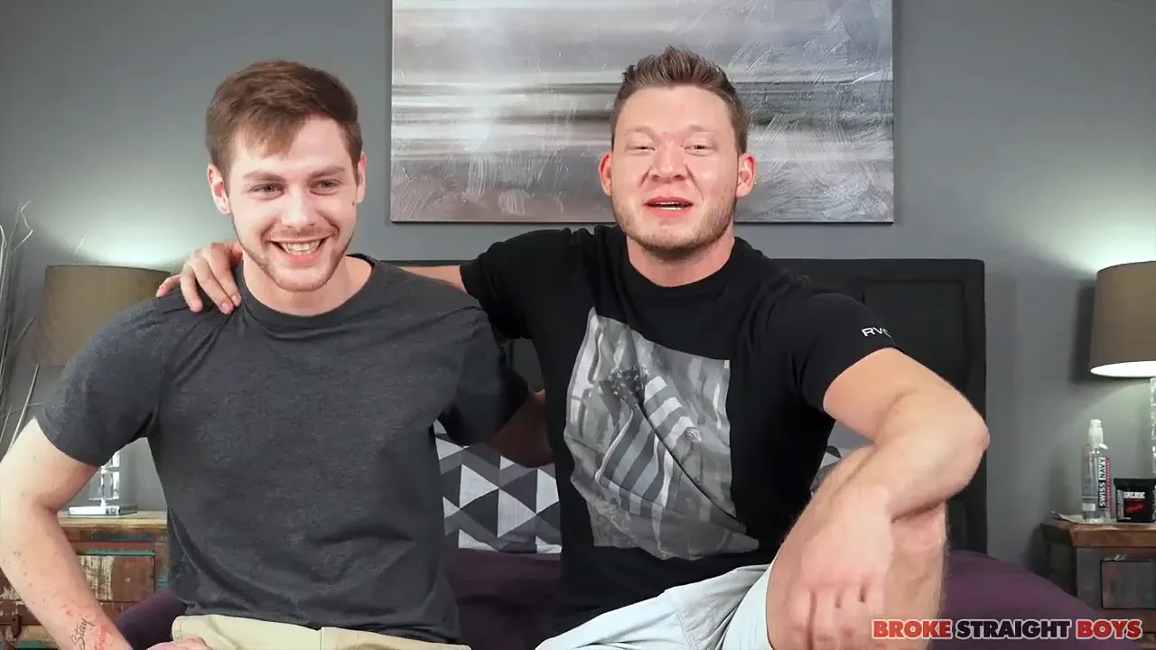 Straight college guy Aron fucks Charlie Maddoxx bareback