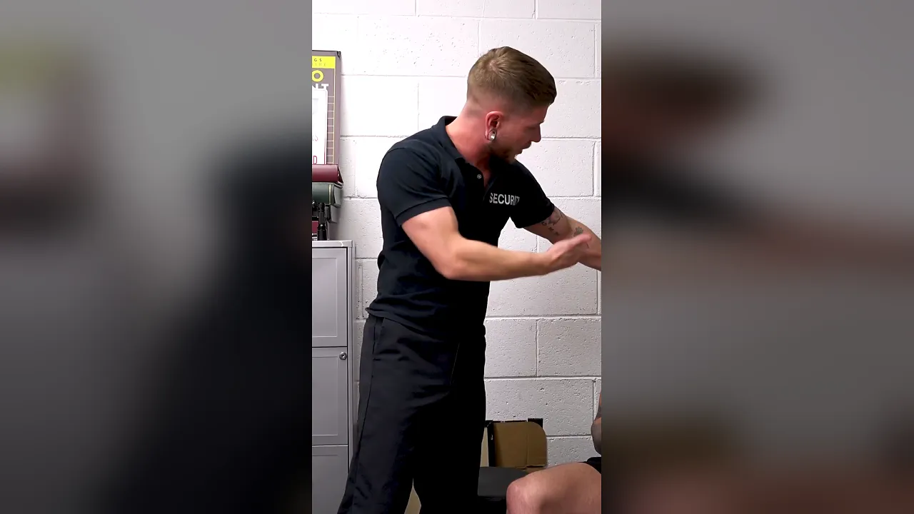 Gay hunks Colt Spence and Phoenix Leo have rough bareback sex, blowjob, handjob and