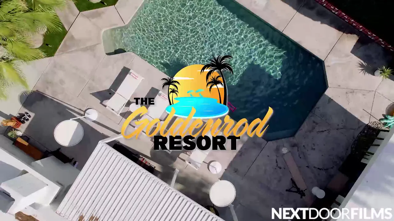 Gay hunks Nico Coopa and Kyle Fletcher have bareback sex at a sex-positive resort