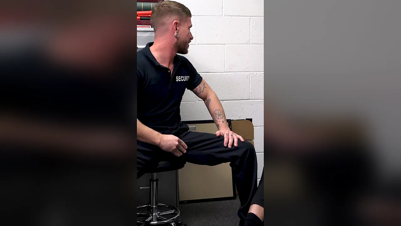 Gay hunks Colt Spence and Phoenix Leo have bareback sex, blowjobs, handjobs and cream pies