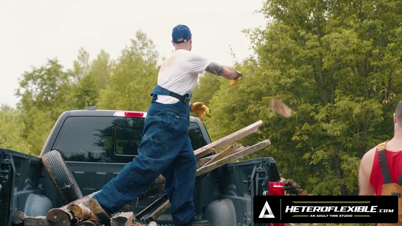 HETEROFLEXIBLE - it's not gay if it's only 1 time! farmer zack mackay is doggy fucked by tito patron