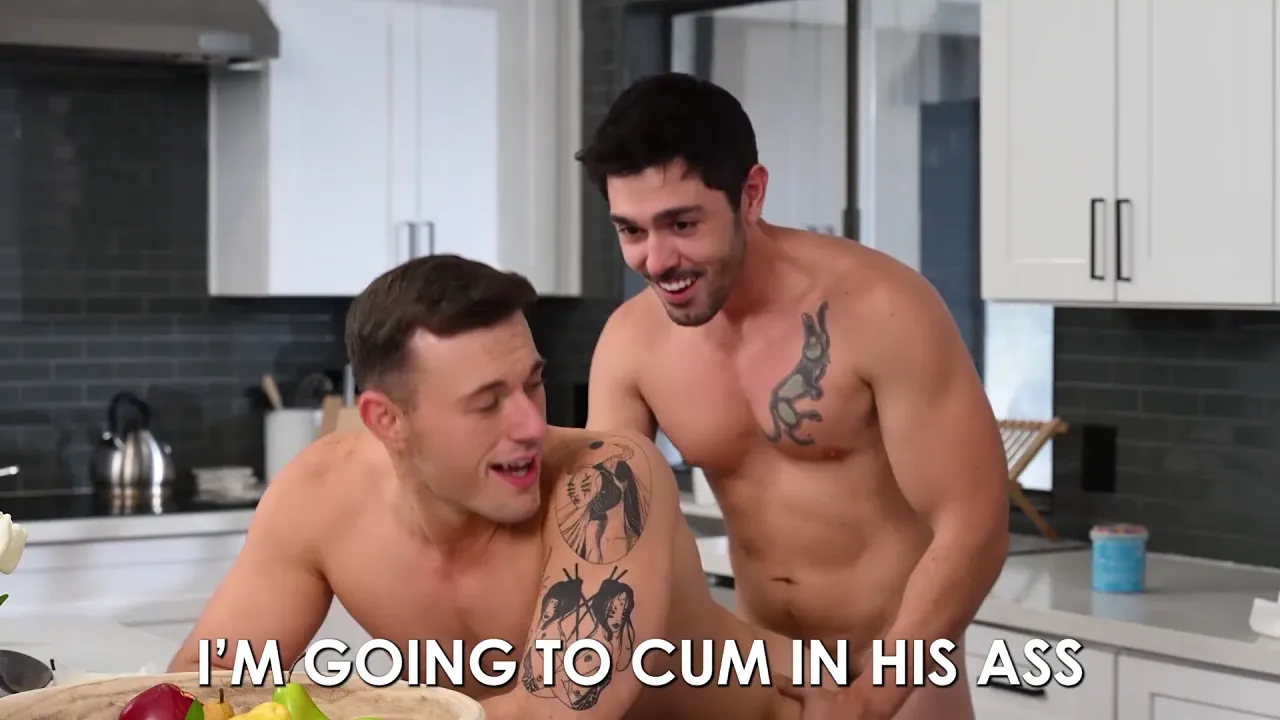 Gay stepson and DILF Derek Kage have raw, bareback fuck session after bonding