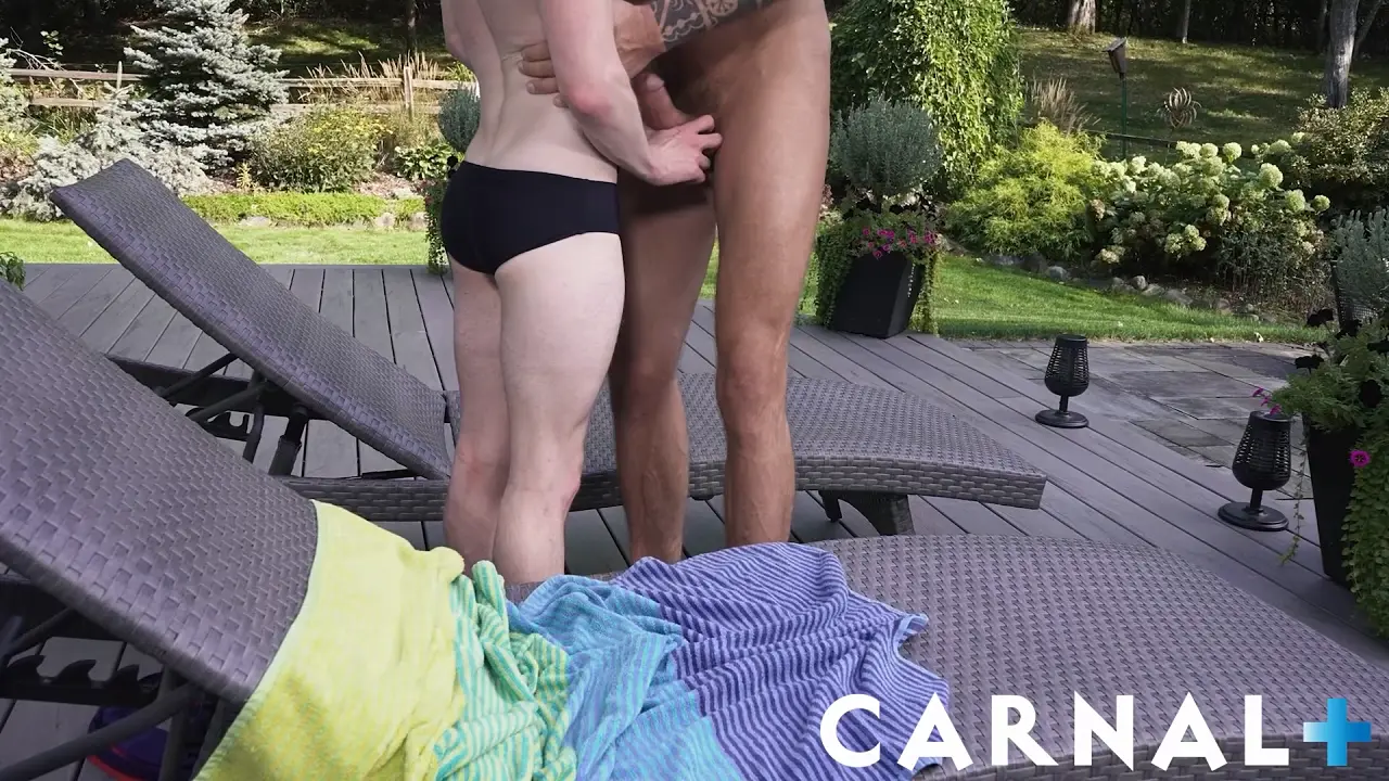 Pocket gay Eric Charming gets his ass rimmed and fucked by a DILF