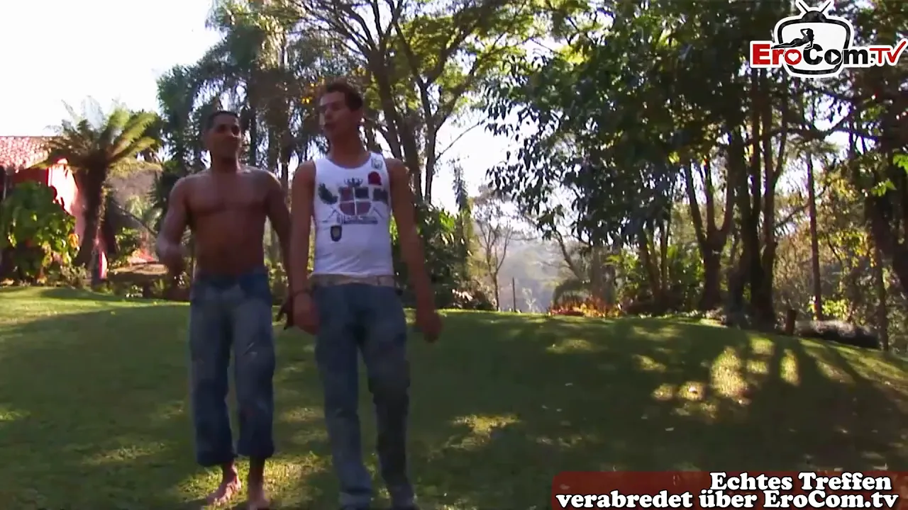 Gay Latino gardener is approached and ass fucked at work