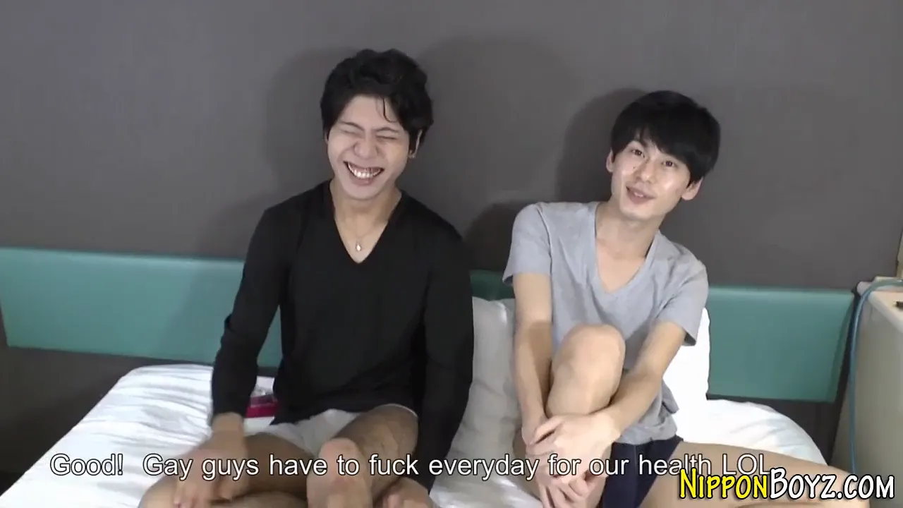 Japanese twinks have hardcore anal, oral and masturbation sex