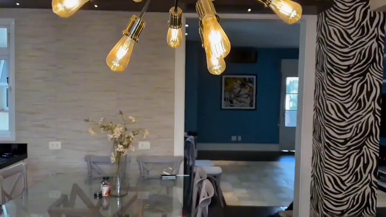 Gay group sex with 5 men in the living room