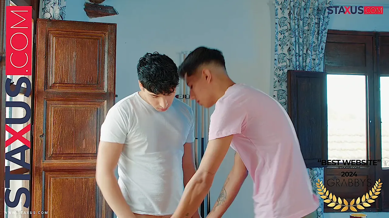 Euro gay friends have bareback rough sex with handjobs and blowjobs