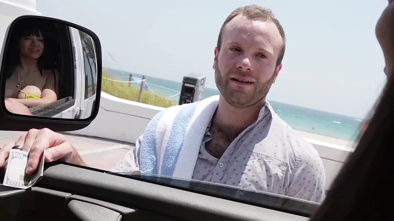 Andy Adler gives Jarren Shan a blowjob and bareback sex on BaitBus