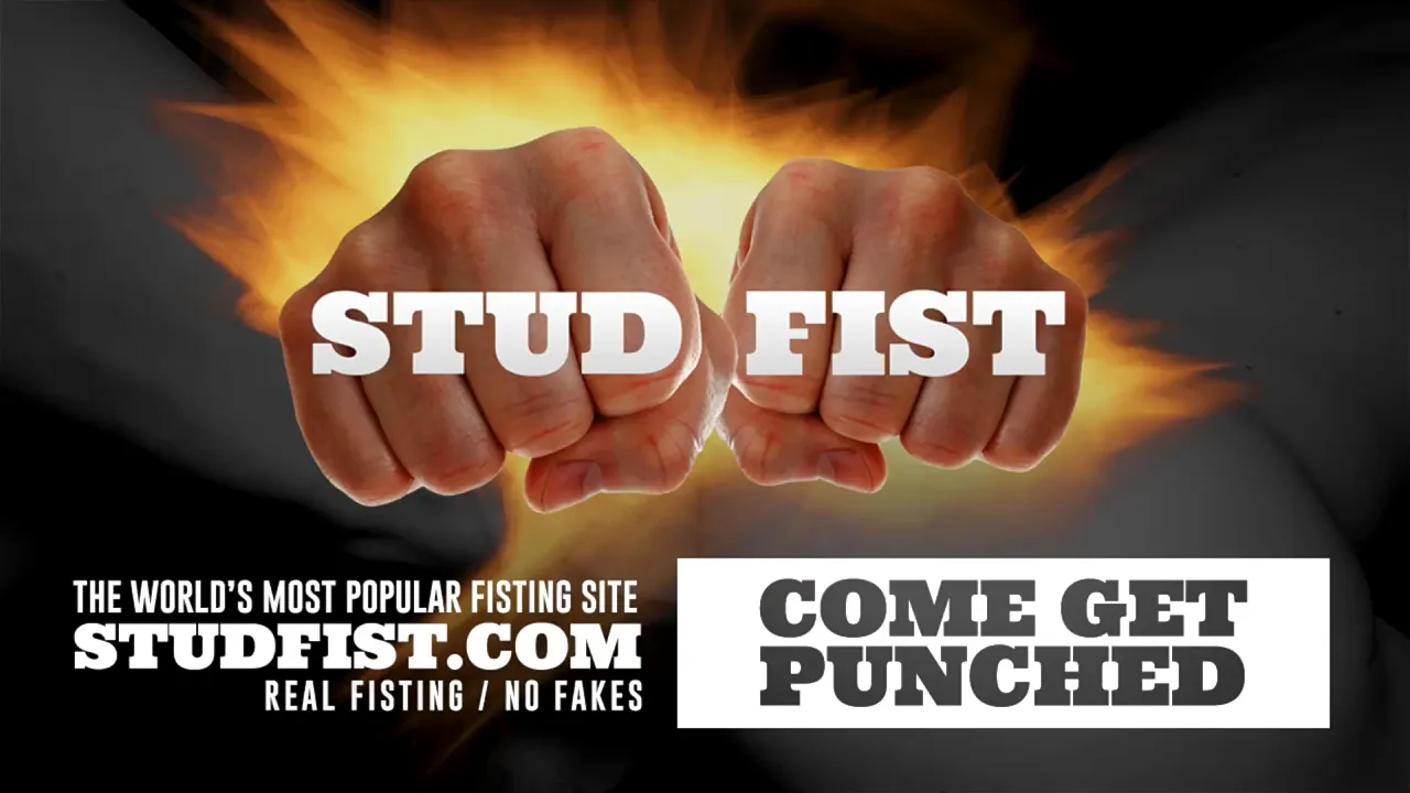 Muscle hunk Miguel Rey fist fucks Punchboy's pussy until it prolapses