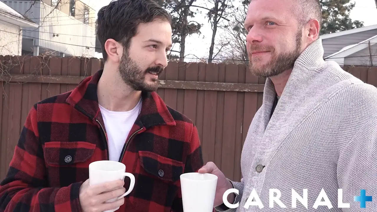 Gay muscle DILF Brian Bonds fucks step nephew Myott Hunter bareback