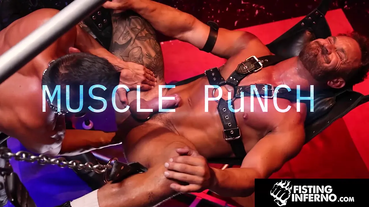 Gay muscle hunk Jax Thirio fists and fucks beefy Bruce Jones bareback