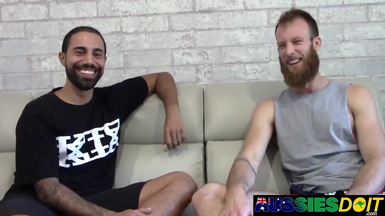 Bearded top tyla dominates lucas narrow aussie asshole raw