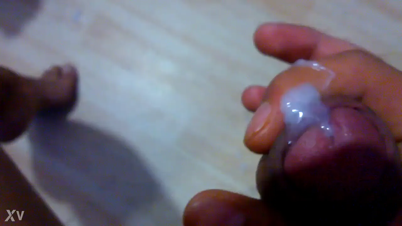 Gay man wanks himself to a big cum load
