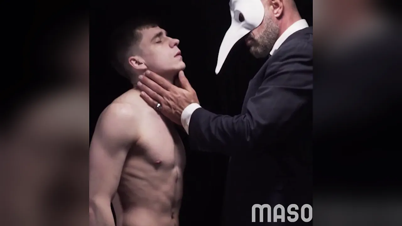 Muscle bear breeds obedient twink initiate with big bareback cock