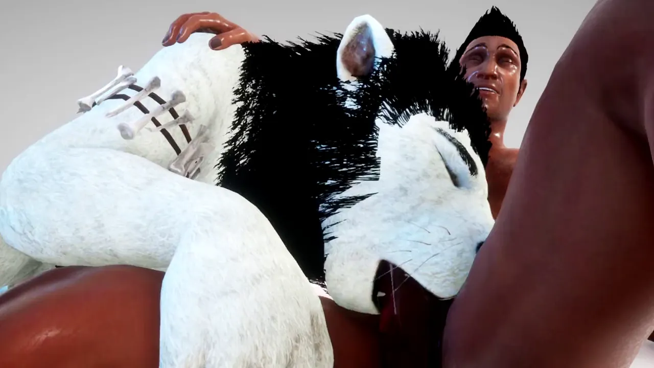Furry cartoon bear sucks and fucks a mature twink
