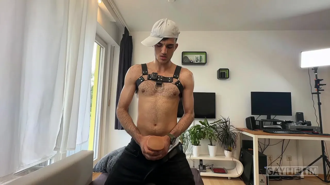 Military twinks do handjobs for each other in a casting reality show