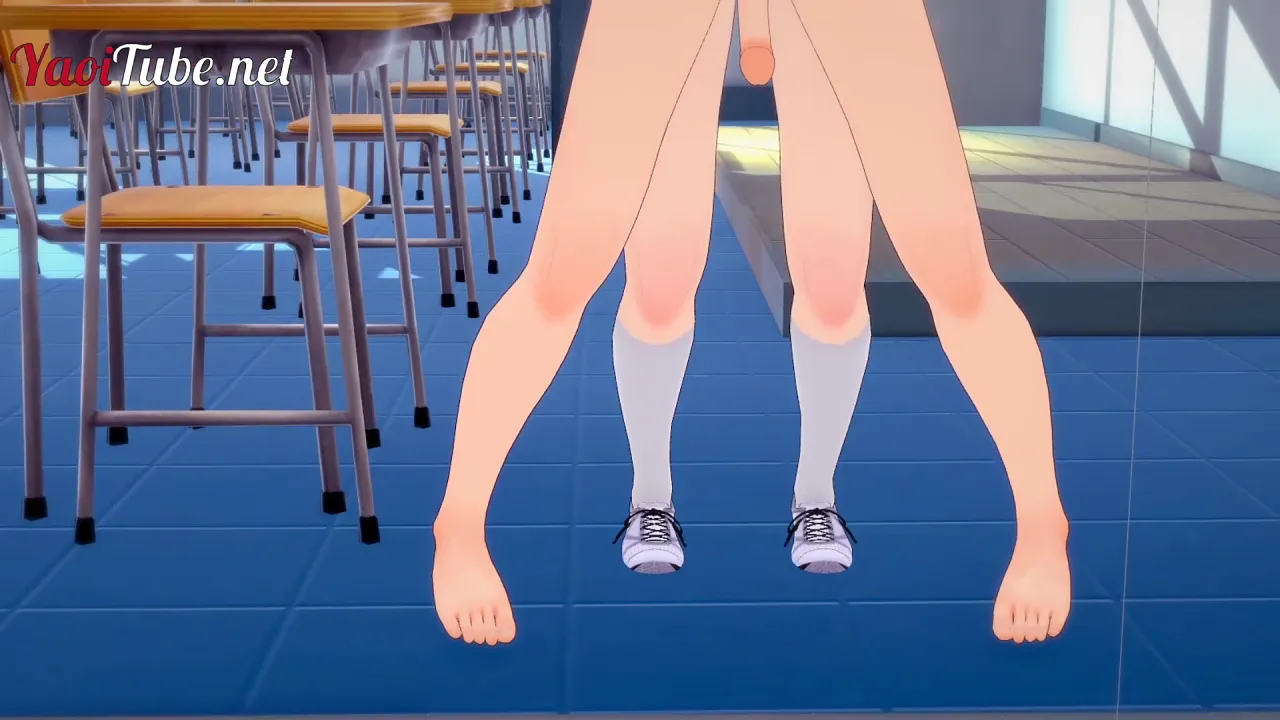 Japanese anime shows Shoto Todoroki fucking Deku Midoriya at school