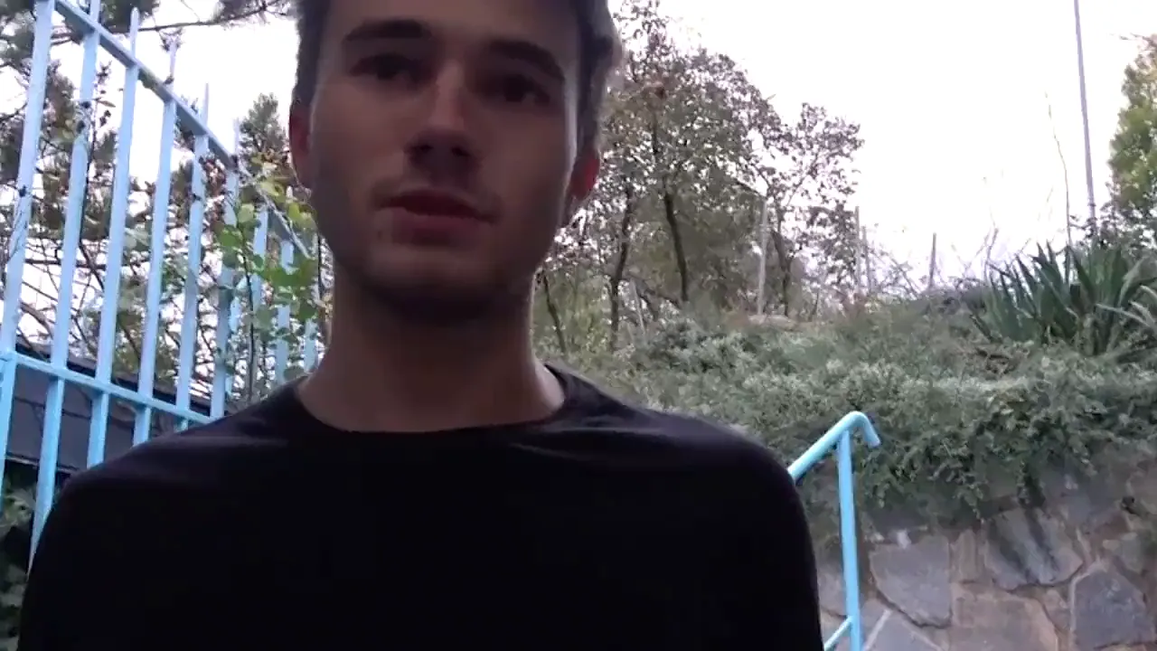 Gay twink gigolo dominates his first client with a bareback top performance