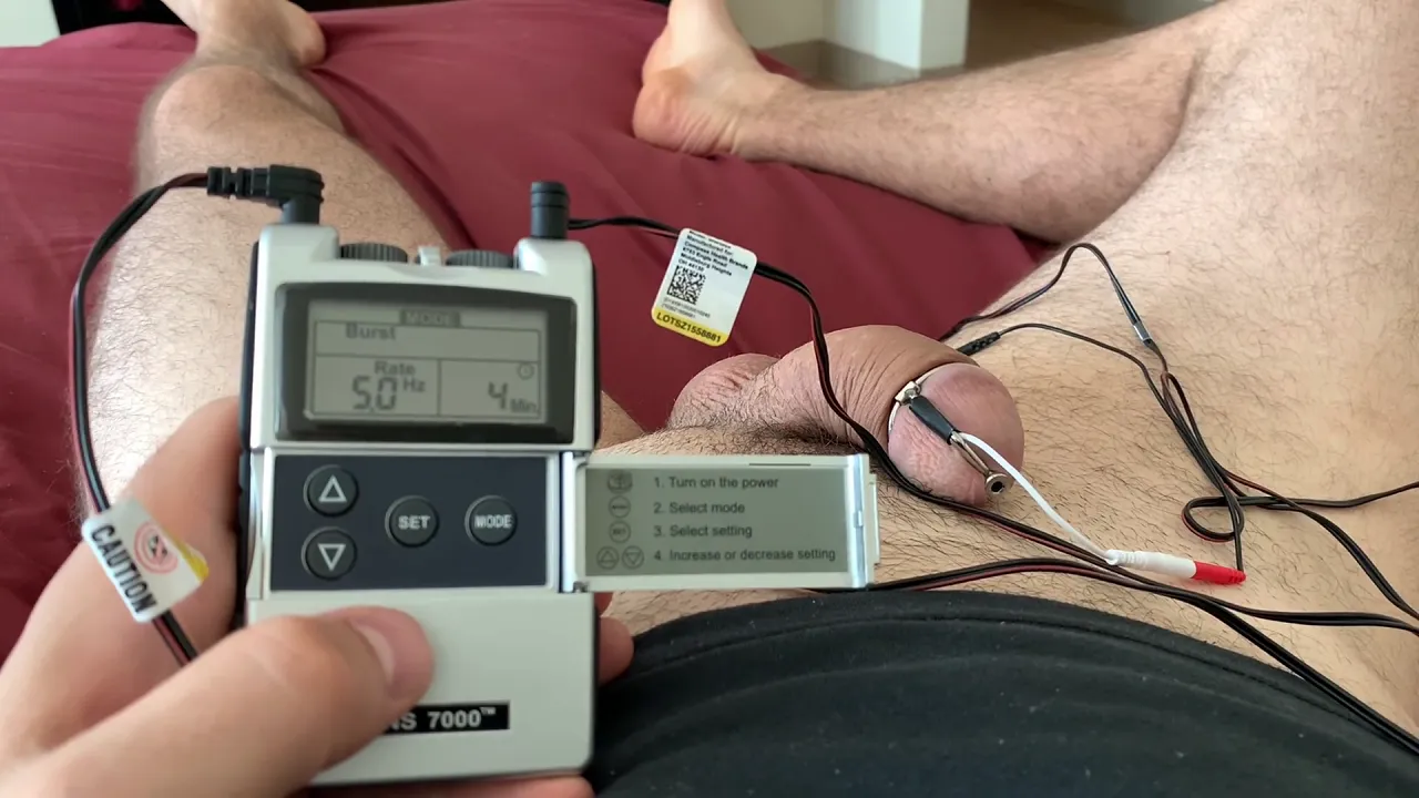 Gay fetish pov video of Julia Softdome desperately trying to achieve Hfo with Mystim Vol.
