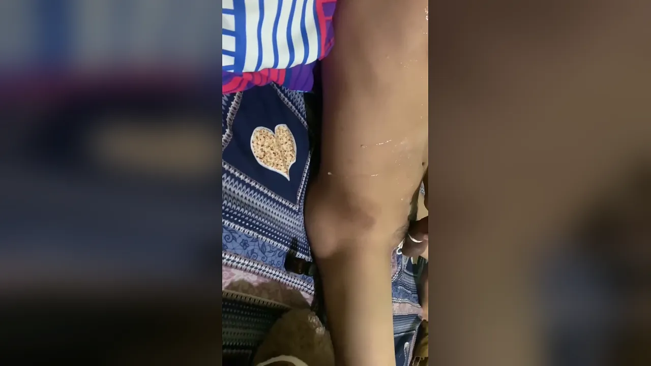 Asian solo masturbation with a cock ring
