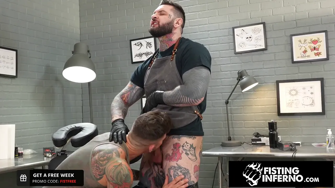 Teddy Bryce and Archer Croft have rough gay sex with a big dick