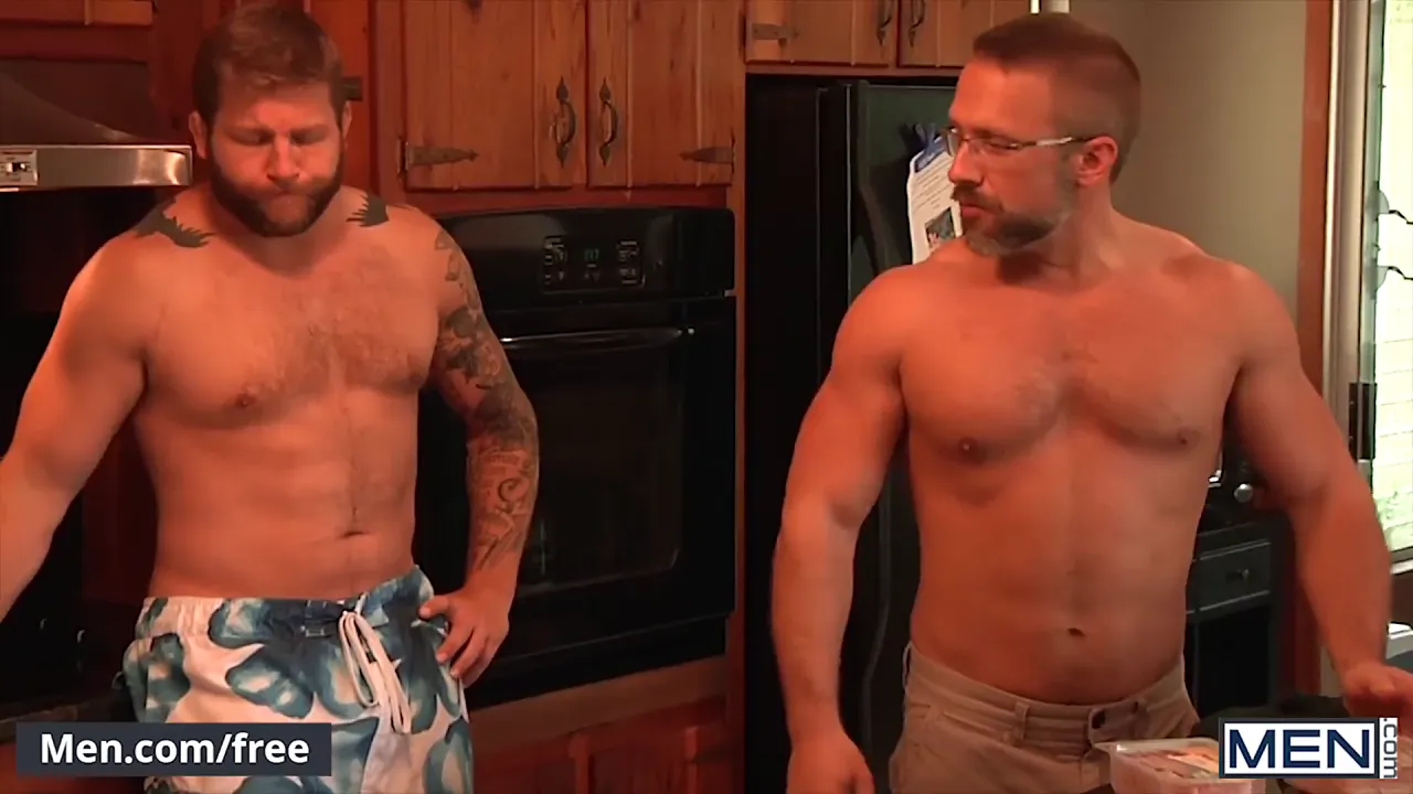 Muscular daddy Colby Jansen can't resist sucking and fucking Tyler Sweet's twink ass