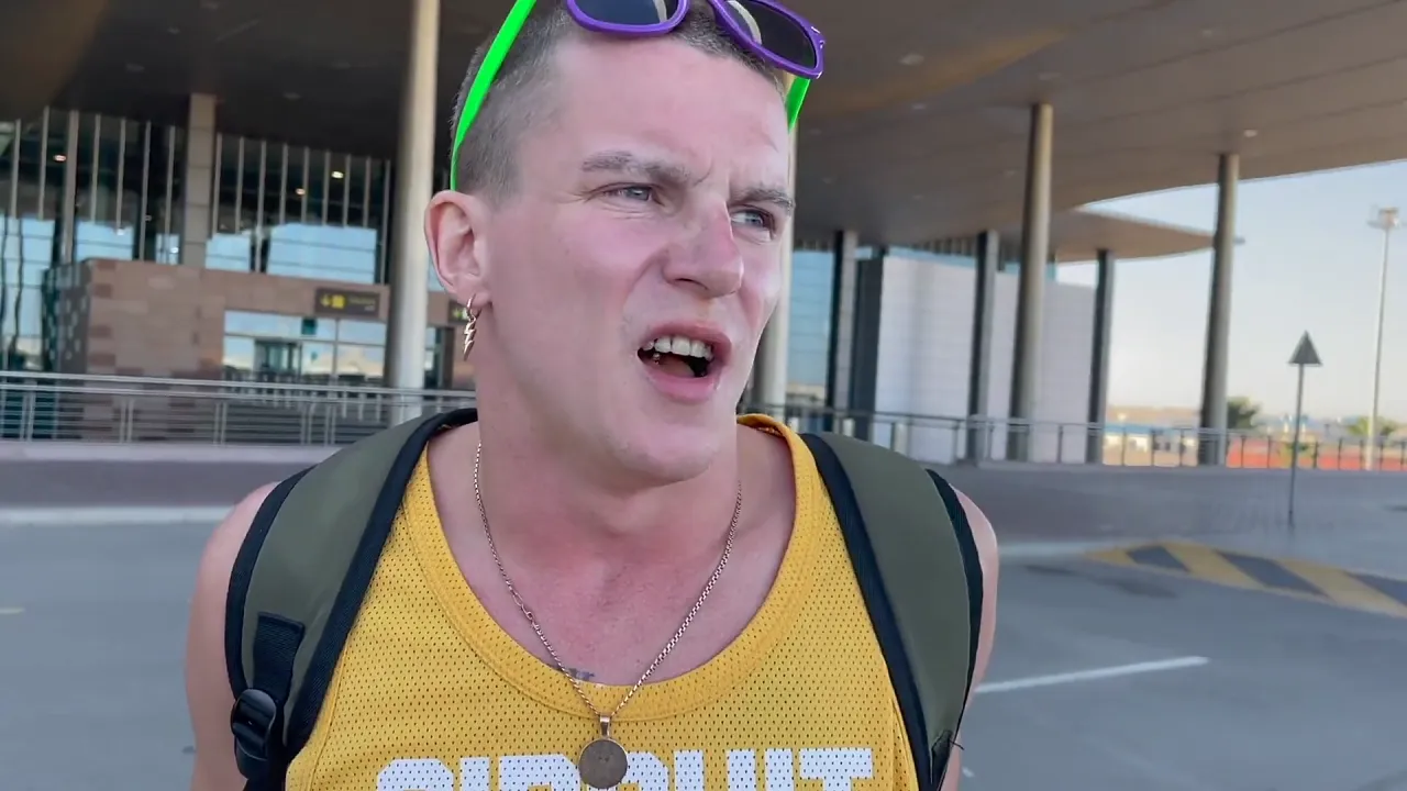 Gay man gets a blowjob and handjob from Falcon Al while pissing on the bus
