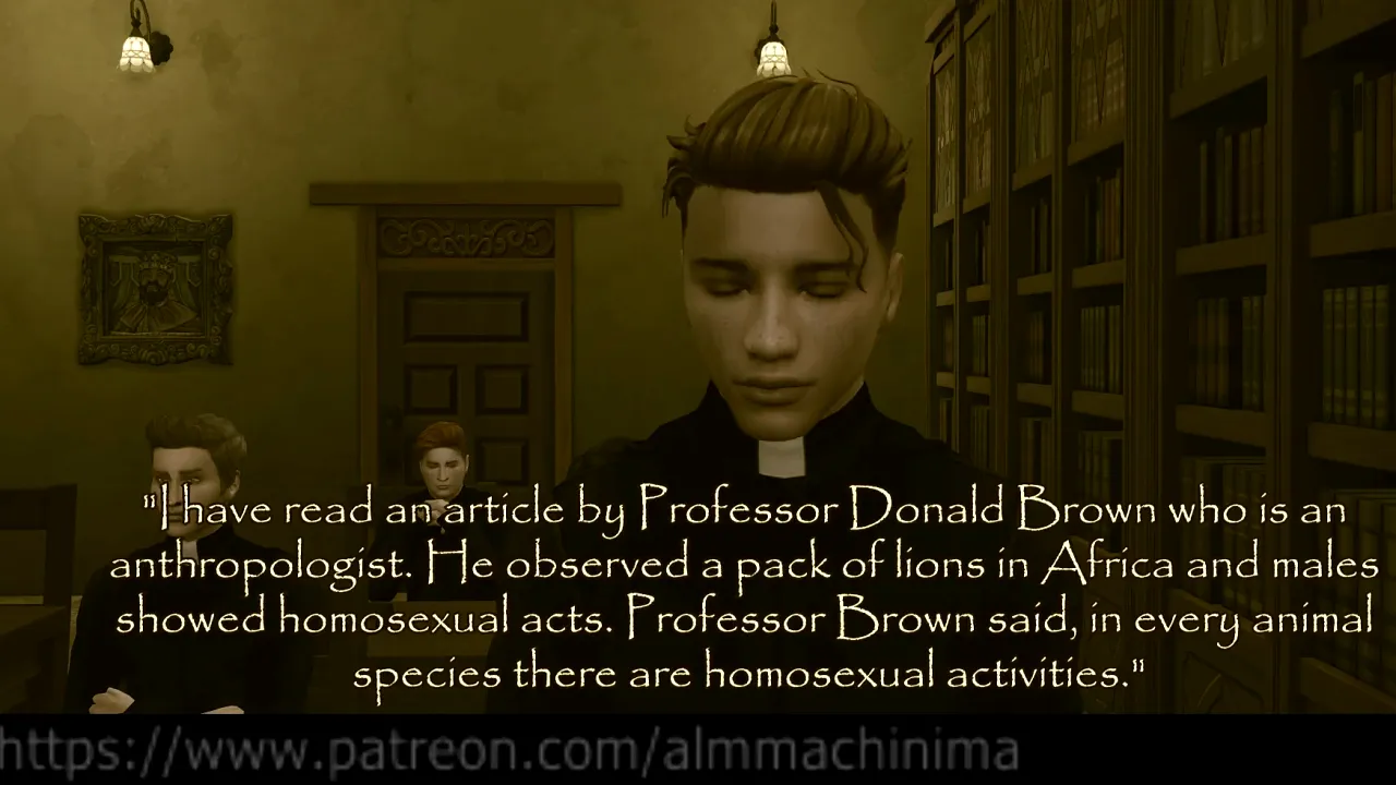 Twink priests have rough bareback sex in dormitory Part 1