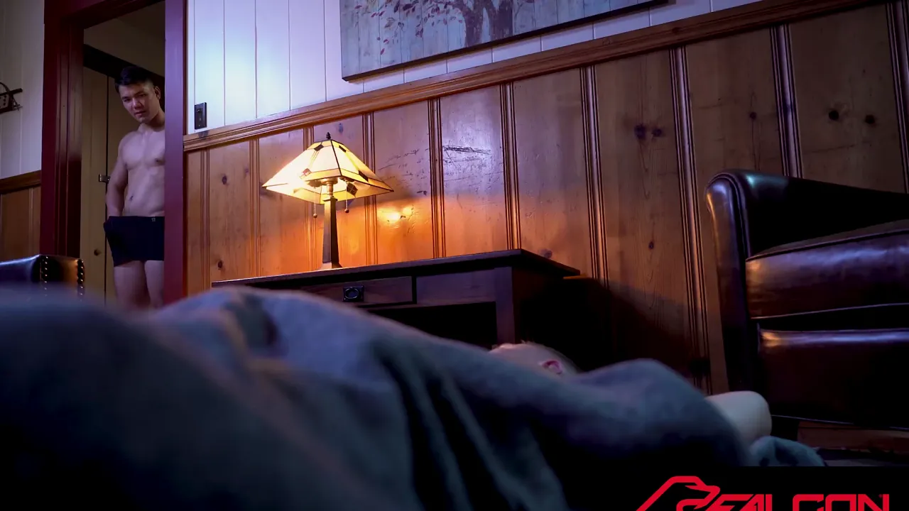 Colton Reece barebacks another hot jock in a cozy chalet