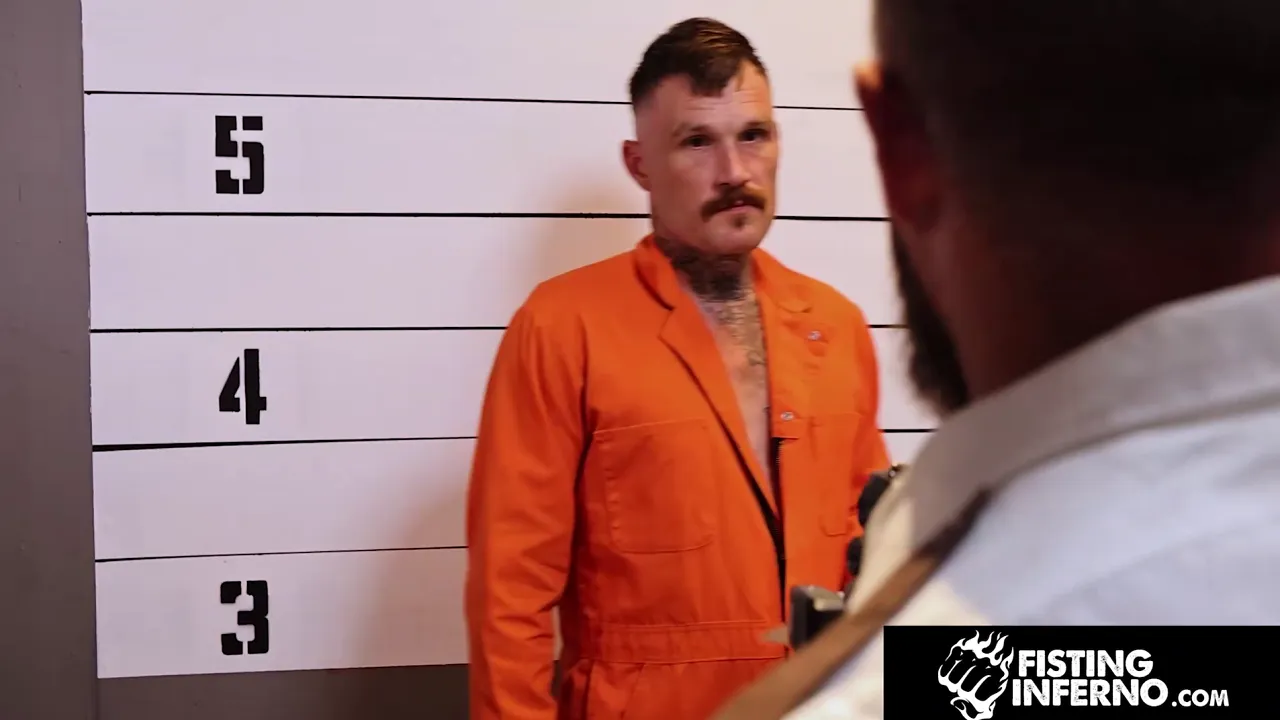 Gay inmate gets his ass fisted and fucked mercilessly by the warden