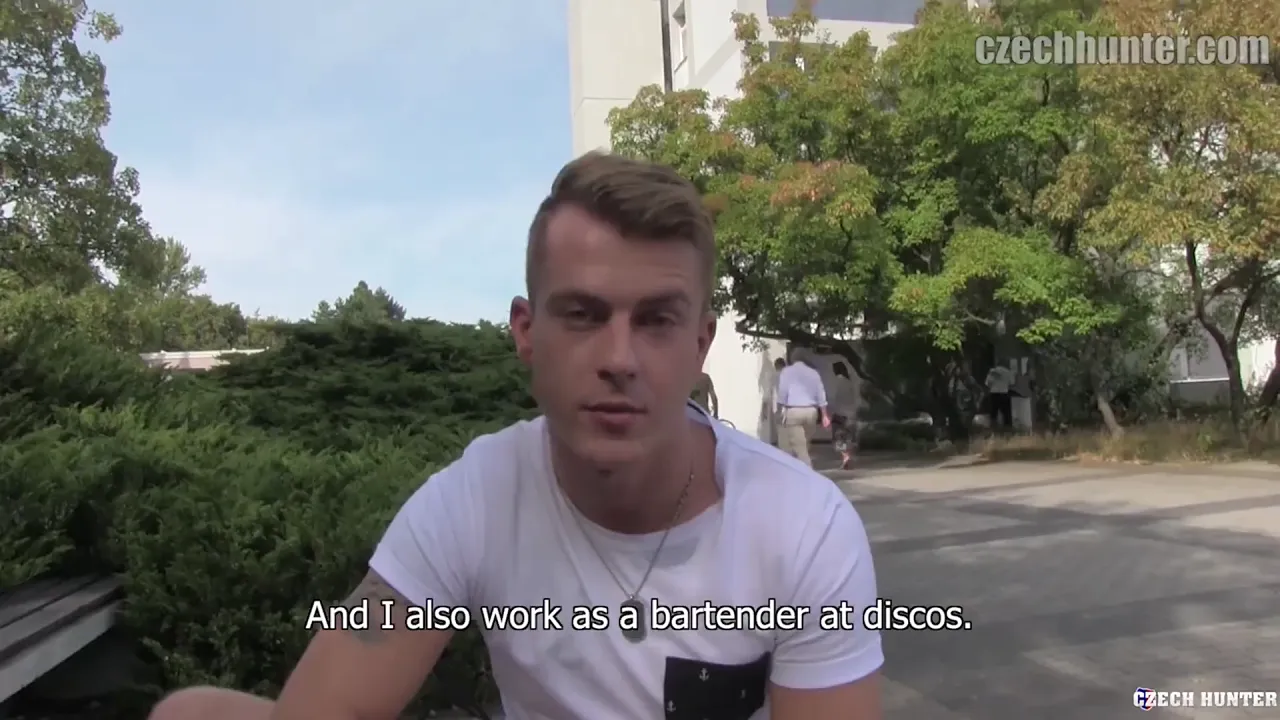 Muscular jock gets fucked in the ass for money, gives a bareback blowjob