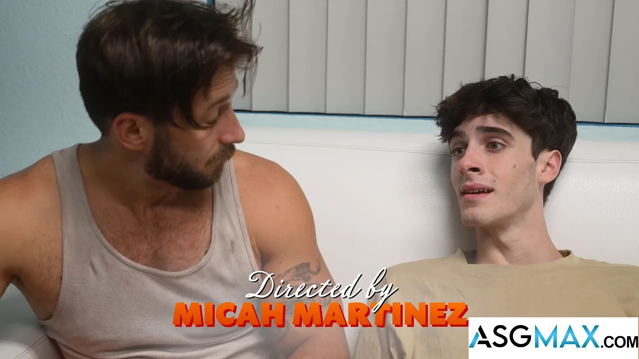 Gay twink stepson bonds with bareback fucking stepdad's big cock