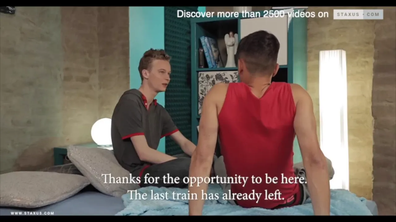 Gay twinks have rough bareback sex with big uncut cocks