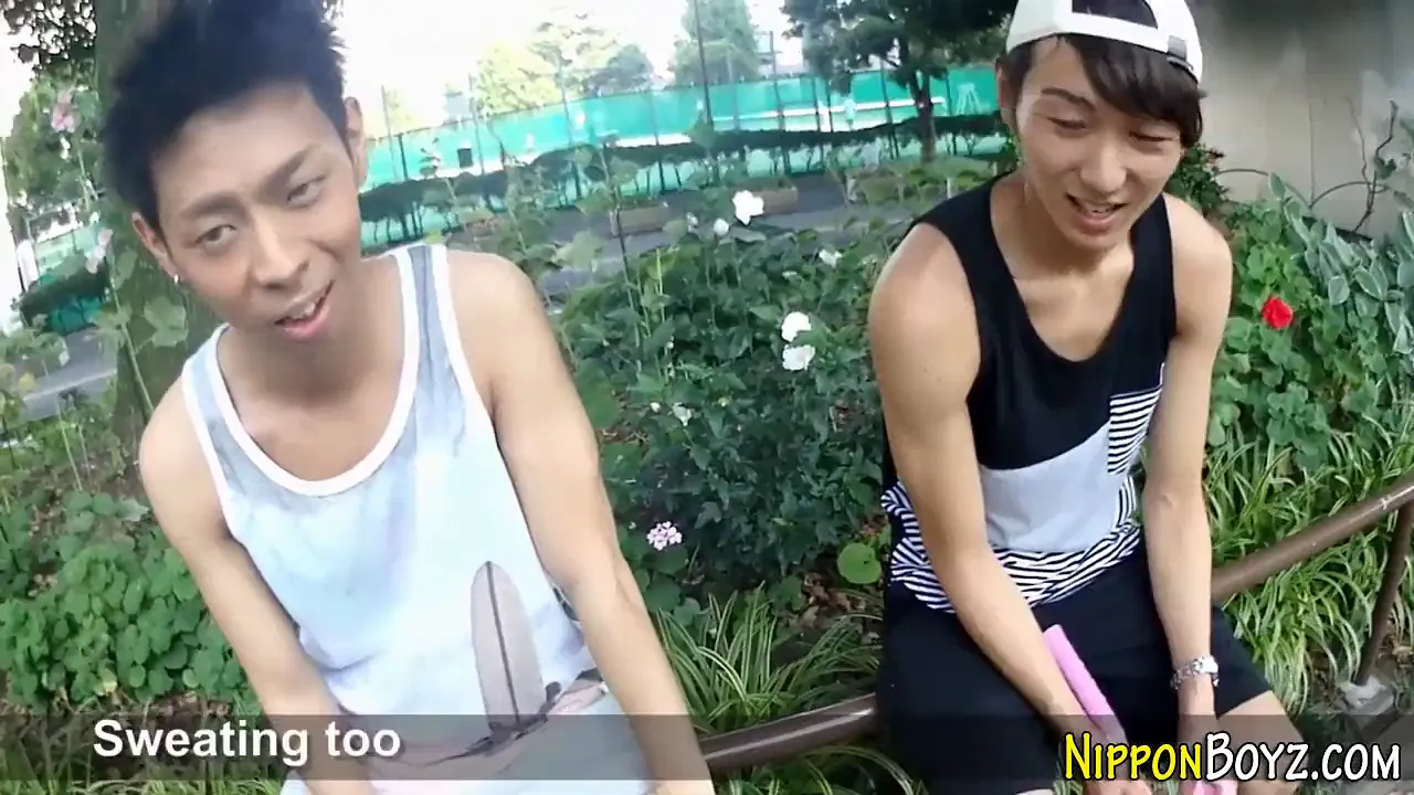 Asian twink boys jerk off and give each other blowjobs and handjobs
