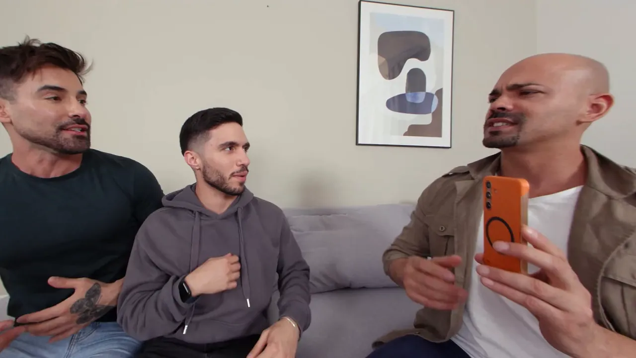 Lazzarato and luciano share alexandro cabrera's cock