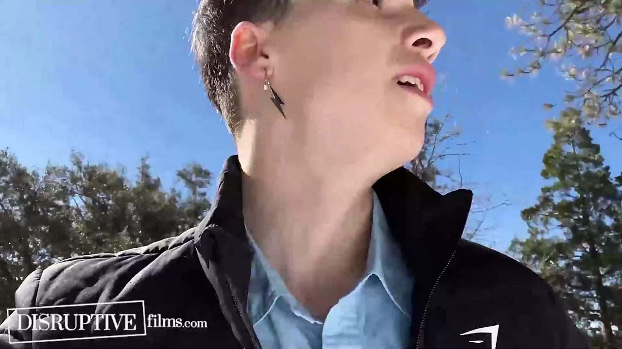 Gay twinks Adam Ramzi and Troye Jacobs have bareback sex at a hiking training camp